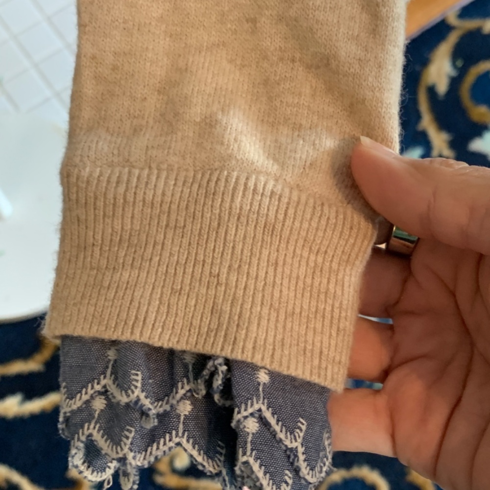 Boden viscose cashmere and cotton sweater top. Worn 1x. 180 retail - Picture 3 of 3